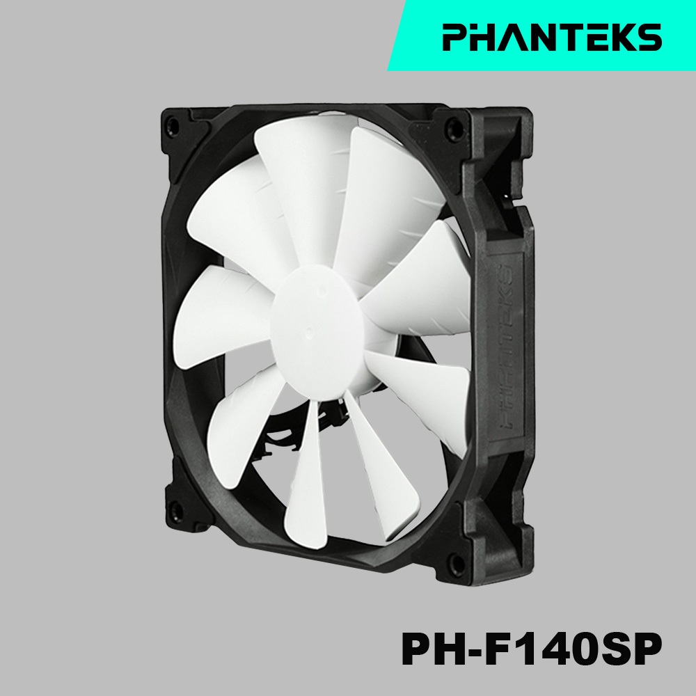Phanteks 追風者 PH-F140SP_BK 1200RPM 黑白版14公分機箱散熱風扇(高風量/低噪音)