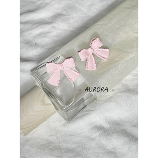 《Aurora》 韓國🇰🇷 925銀耳針 可愛少女心滿滿🎀 蝴蝶結耳針耳環 不掉色