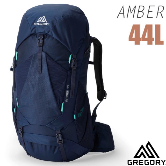 【GREGORY】女 專業登山背包 44L AMBER 44 自助旅行背包/附全罩式防雨罩_極境藍_149385