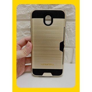 Samsung Galaxy J7 pro三星手機殼 防摔插卡手機保護殼 金色