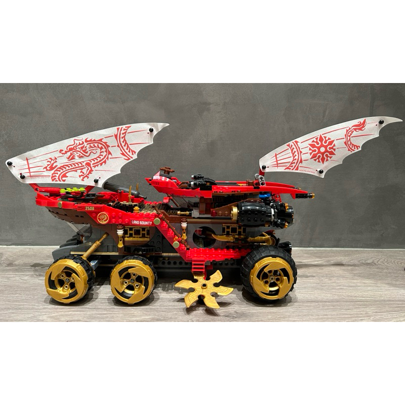 二手 樂高 LEGO 旋風忍者 NINJAGO 70677 土地賞金號裝甲車 飛船 戰車