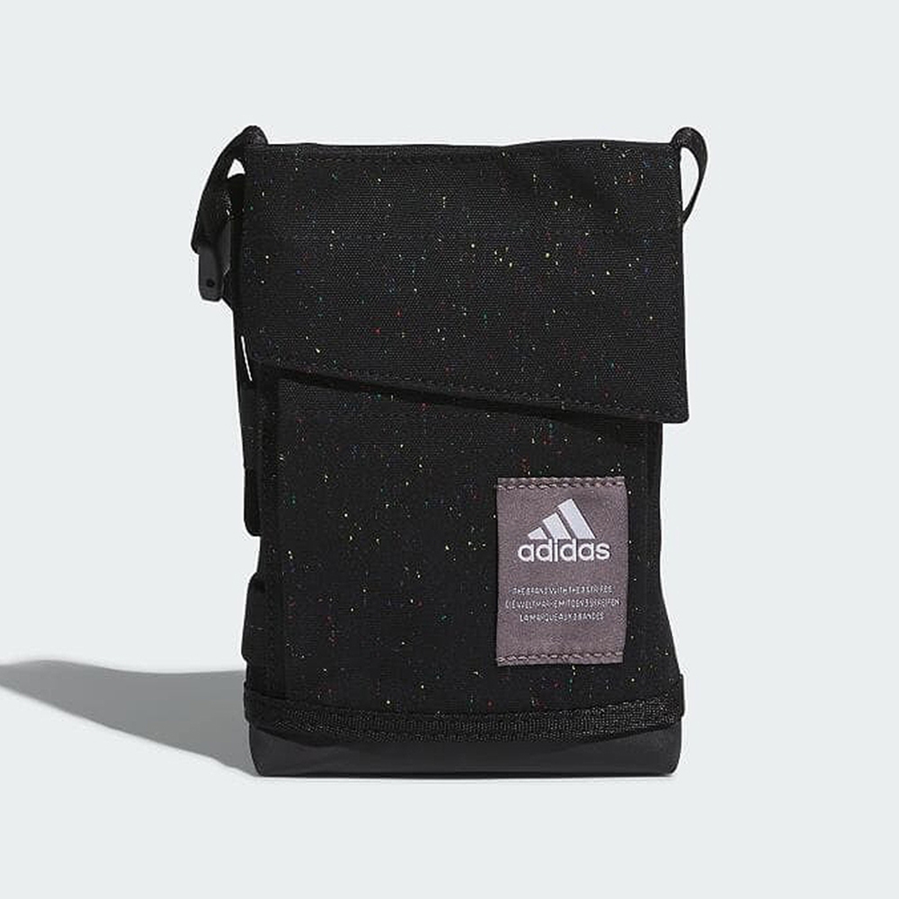 adidas_中性_斜背_小包_手機包_運動包_黑色_MH SMALL BAG SE_IK4781