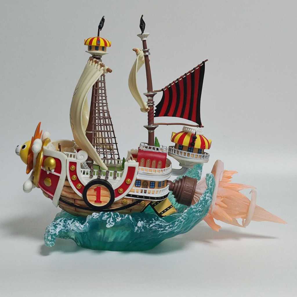 清倉【海賊王】 海賊船 GK 千里 陽光號 雙桅 帆船 波浪 場景  模型 雕像 29cm 1800