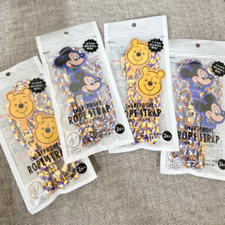 🎏現貨🎏 迪士尼 手機夾片 掛繩 米奇 兩件組 情侶 閨蜜 手機吊繩 日本代購 disney 維尼 療育 交換禮物