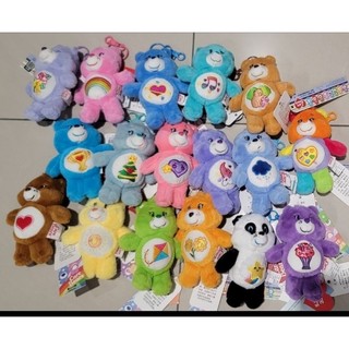 正版 Care Bears 彩虹熊 吊飾 鑰匙圈 毛絨娃娃 愛心熊