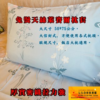 免燙 細緻 天絲枕套 歐規尺寸可用 50*75公分 解決勾紗 不起毛球 信封式 枕套 極細厚實 寢具 枕頭套 臺灣公司貨