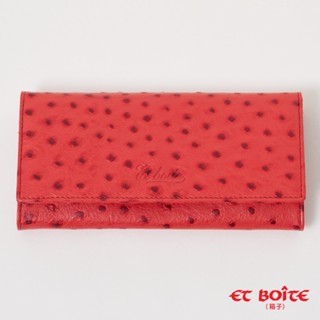 BLUE WAY ET BOiTE 箱子 - 女款 E.T牛皮信封式長夾錢包