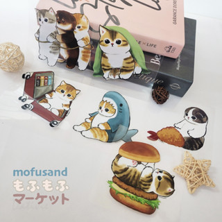 現貨貓福珊迪 防水貼紙 MOFUSAND 裝飾貼 壁貼 筆電貼 行李箱 炸蝦貓 柴犬 漢堡貓 鯊魚貓 倉鼠