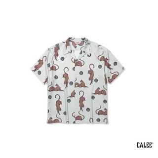 GOODFORIT/日本Calee x Miho Murakami Panther Dot Pattern防皺人造絲襯衫