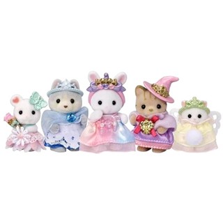 Sylvanian Families<日本森林家族>人物童話配件 夢想公主寶寶套組(人物*5 配件*6)家家酒玩具