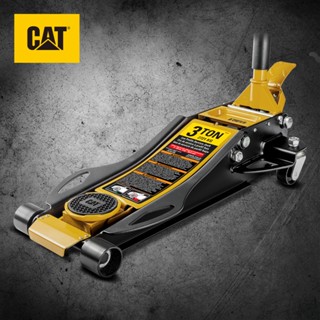 【寶力優工具】CAT 三噸低底盤千斤頂 高揚程千斤頂 低位重型四輪千斤頂 - 980233
