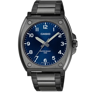 【casio】卡西歐大錶徑石英鋼帶男錶-藍 mtp-e730b-2a 臺灣卡西歐保固一年
