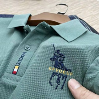 DN潮牌甄選短袖冰絲涼感POLO衫 刺繡男士T恤 無痕POLO 短袖上衣 有型工作服 polo衫男 商務polo衫