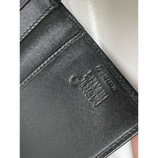 二手精品 萬寶龍Mont Blanc名片夾 黑色無破損