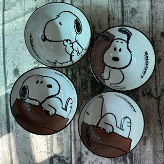 (降價出清) 華南金 股東會紀念品 SNOOPY事事如意陶瓷碗組（4入）