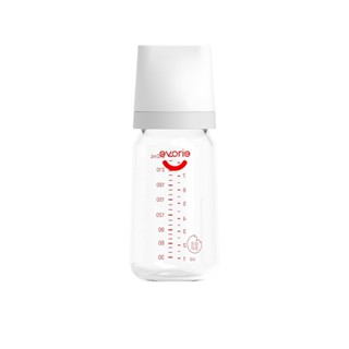 【evorie】防脹氣寬口160mL /240mL 玻璃奶瓶 |臺灣現貨 | 貝親小獅王奶嘴可共用【團購賣場】