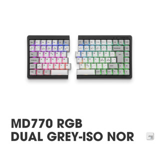 Mistel MD770 ISO-NOR RGB 雙灰 (Cherry MX) 機械鍵盤