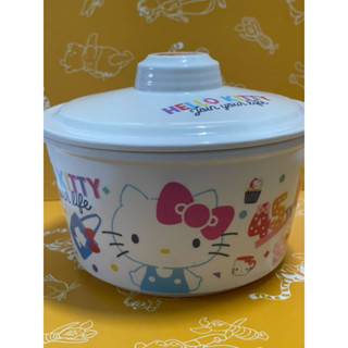 Sanrio三麗鷗 Hello Kitty凱蒂貓杯麵碗泡麵碗美耐皿三麗鷗泡麵碗 美耐皿泡麵碗