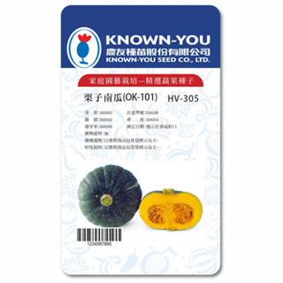 《農友種苗》精選蔬果種子 HV-305栗子南瓜(OK-101)