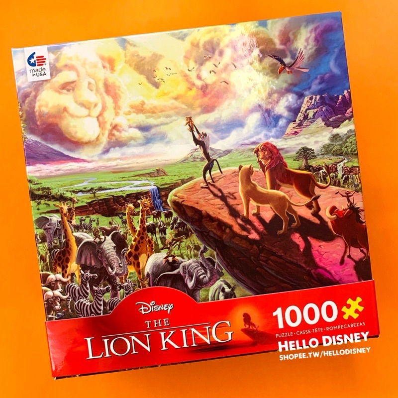 🌈現貨✨美國 迪士尼 正版 獅子王 辛巴 娜娜 刀疤 澎澎丁滿 拉飛奇 1000片 拼圖