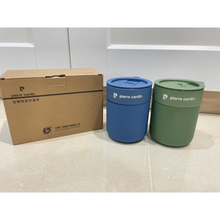 中華工程 中工 股東會紀念品 pierre cardin皮爾卡登 金尊陶瓷手拿杯350ml 2入組 全新