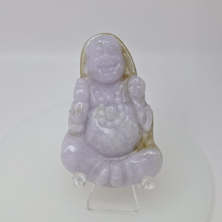 保A翡翠濃紫彌勒佛公/鵝鵝天然翡翠/A0384808