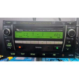 豐田 TOYOTA 原廠 富士通 FUJITSU TEN 前置6片MP3 AUX BT 音響主機