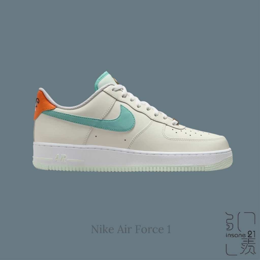 NIKE AIR FORCE 1 巴黎 奧運 米綠 金牌 刺繡 男鞋 休閒鞋 HM3728-131【Insane-21】