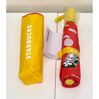 星巴克 Starbucks Refreshers 繽紛活力雨傘 抗UV圓點款 全新 輕量雨傘