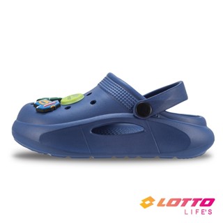 【LOTTO 義大利】童鞋 雲朵洞洞鞋(海軍藍-LT4AKS8086)17~22CM