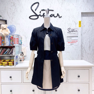 🔹Sistar🔹全新Paul smith 隱藏式排釦短澎袖翻領風衣外套 公主袖 100%純棉✈️日本直送✈️上班 幹練