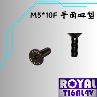 【瘋螺絲】ROYAL鈦合金螺絲★M5*10F皿/磁吸手機架螺絲 P:0.8飛碟頭★64鈦/鈦合金螺絲★出貨附發票★帝王黑