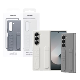 SAMSUNG 原廠 Galaxy Z Fold6 矽膠薄型保護殼 附指環帶+支架【盒裝】EF-MF956