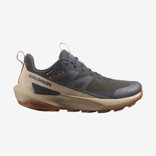【Salomon】 男 ELIXIR ACTIV Goretex 低筒登山鞋 幻灰/灰褐/褐