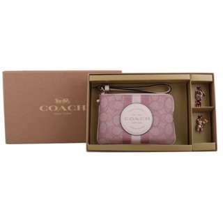 coach全新手拿包3件組小熊禮盒組
