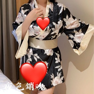現貨 90kg可穿 大尺碼性感睡衣 大尺碼和服 性感日式和服 大尺碼印花和服 性感浴袍 大尺碼櫻花浴袍