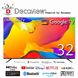 (16GB大容量) DECAVIEW 32吋 高階 FHD Google TV 聲控AI智慧聯網液晶電視(無邊框)