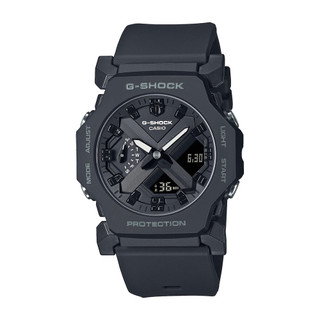 CASIO卡西歐 G-SHOCK 極簡強悍 時尚輕巧簡約 酷黑雙顯錶 GA-2300-1A