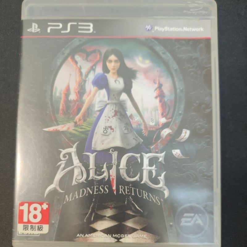 ¥[出清全面特價]¥👌👌PS3愛麗絲驚魂記：瘋狂再臨（英語版）艾倫打電玩 推薦👍