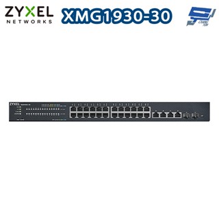 昌運監視器 ZYXEL 合勤 XMG1930-30 24埠2.5G L2智慧型網管交換器 100M/1G/2.5G