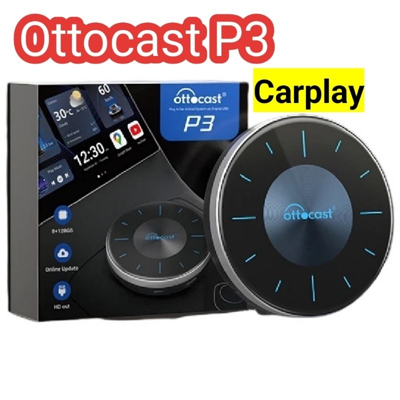 Ottocast車機P3 PCS46正品認證 品牌旗艦 carplay 高階128G 車用電視盒 ottocast p3