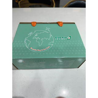 全新長榮航股東會紀念品陶瓷保溫杯墊禮盒組