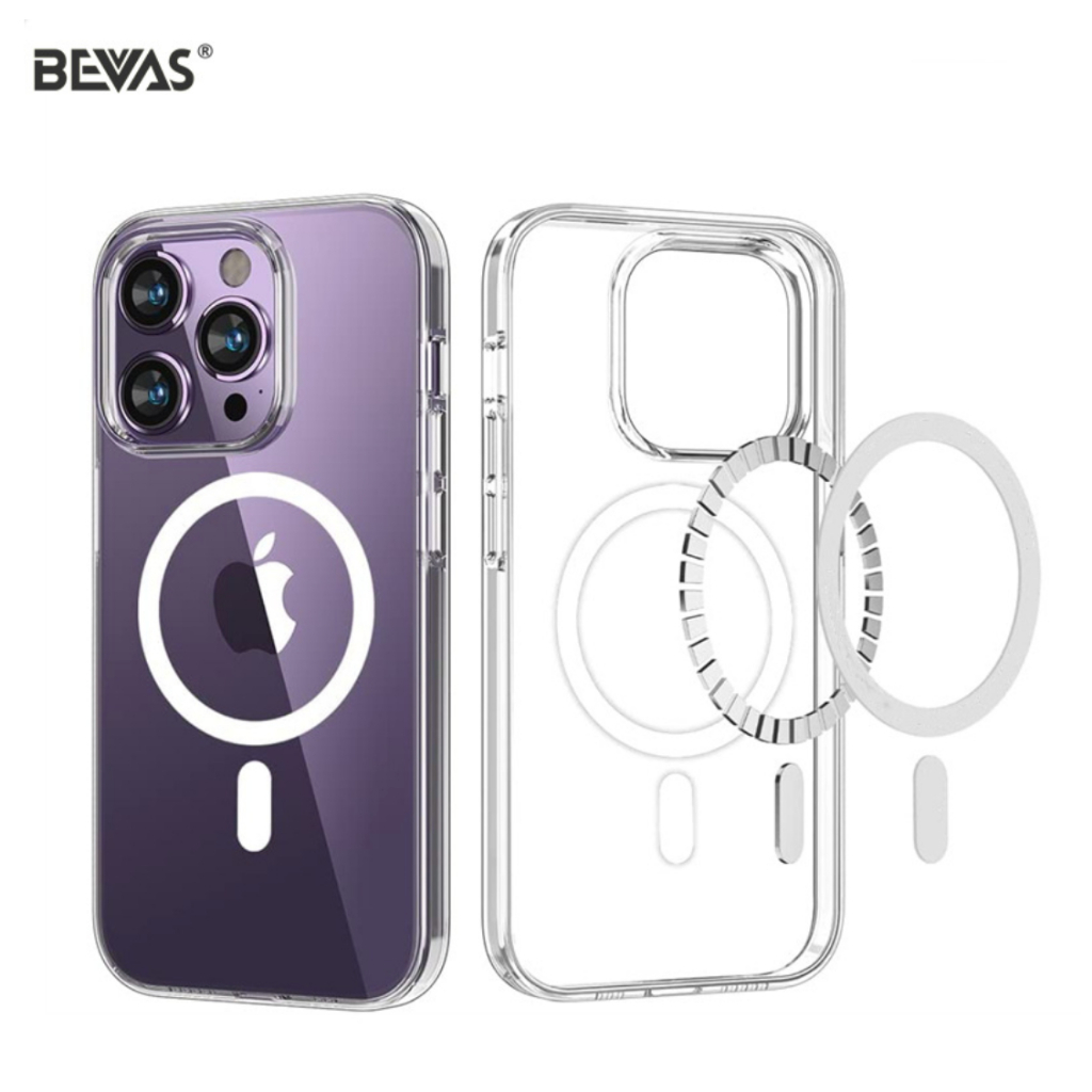 BEVAS 日本材料透明殼 iPhone 15/14/13 Pro Max Plus Magsafe 手機殼 保護殼
