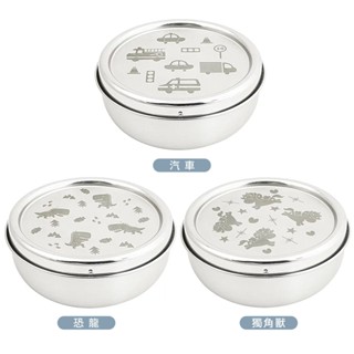 【KOM】臺灣製316不鏽鋼兒童隔熱碗/附湯匙(幼兒園指定不鏽鋼兒童碗)