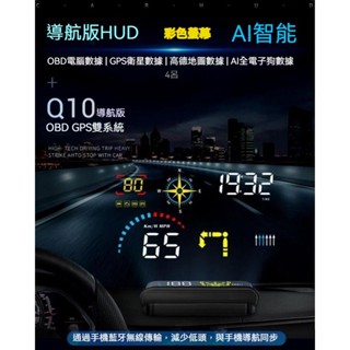 抬頭顯 車載抬頭顯 汽車抬頭顯 HUD抬頭顯 抬頭顯示 車速顯示器 5.8英寸OBD2+GPS雙系統導航版車載抬頭顯示器