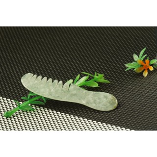 S2559玉墜子❀翡翠玉A貨冰潤飄棉長柄梳子刮痧板玉墜墜子掛件玉珮【緬甸玉翠軒】玉首飾品