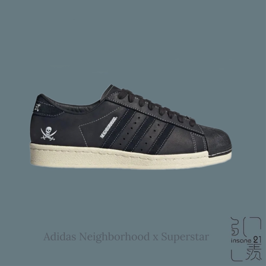 NEIGHBORHOOD x ADIDAS SUPERSTAR INK BLACK 水墨黑 聯名款 ID8650