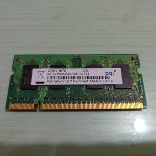 PQI DDR2 1GB 667 MECDR402MA7301 筆記型電腦 記憶體