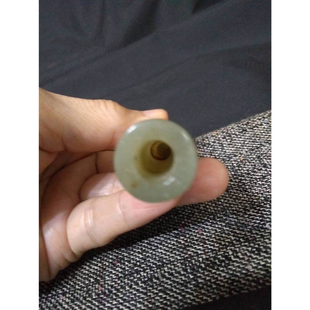 爺爺的收藏2~~和田 翎管 掛件 手把件 wt51g(a070)