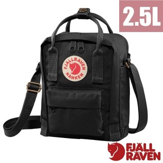 【Fjallraven 小狐狸】防潑水隨身袋 2.5L Kånken Sling 單肩側背包 斜背包 黑 23797